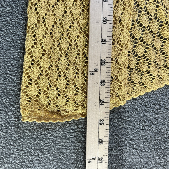 April Cornell Sweater‎ Womens Medium Crochet Knit Lace Cardigan Button Up Boho - Picture 7 of 8